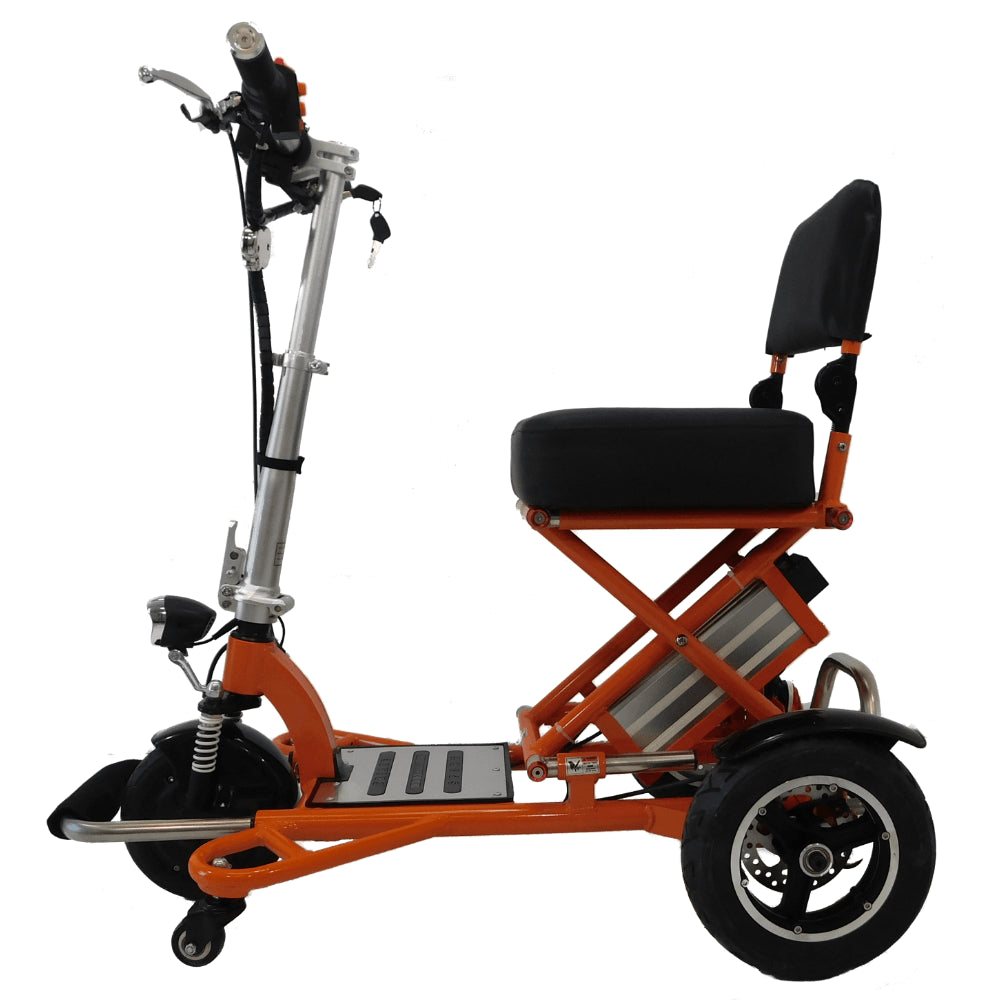 Enhance Mobility TRIAXE Sport T3045 Mobility Scooter Orange Side View 2
