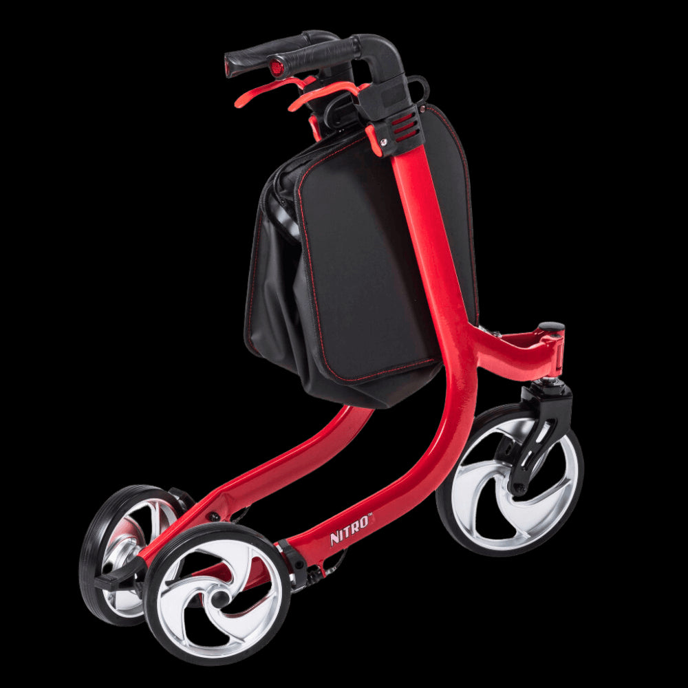 Folded Drive Medical Nitro Duet Rollator and Transport Chair
