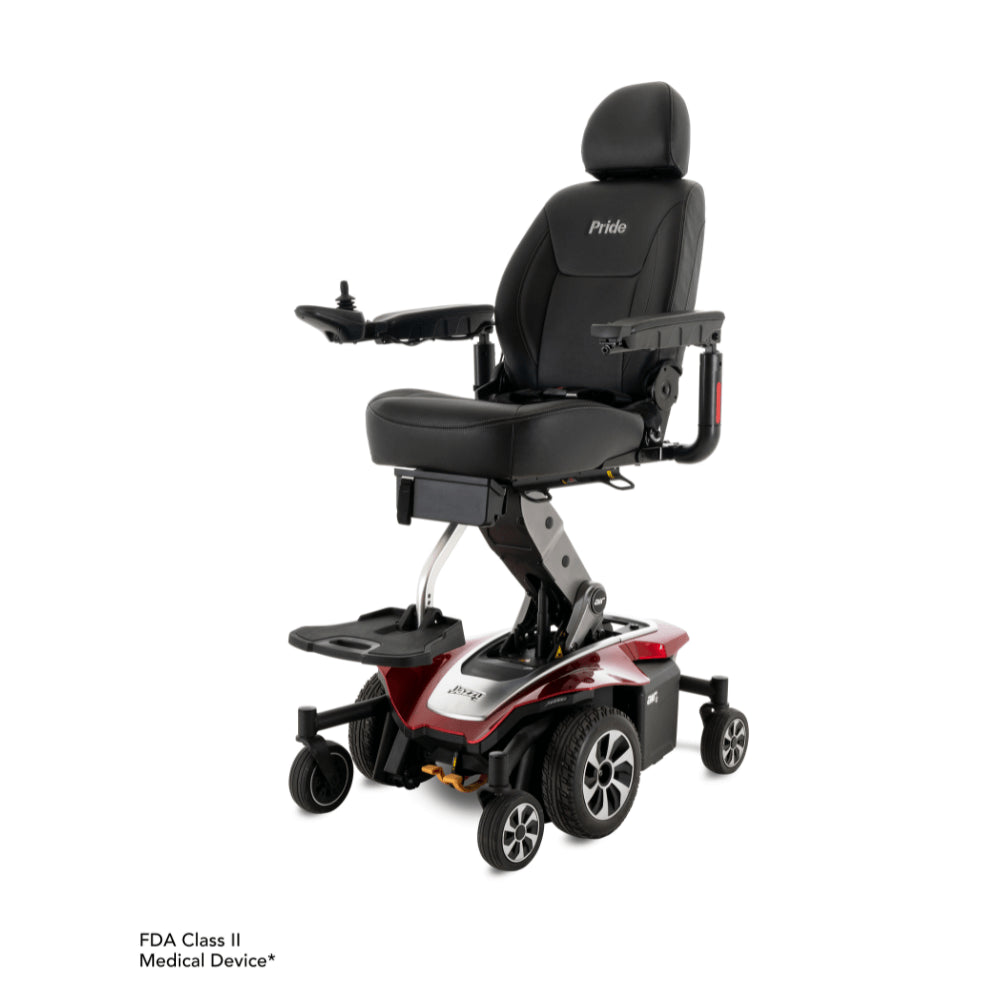 Tanzanite Color Pride Jazzy® Air 2 Elevating Power Wheelchair - Angled View