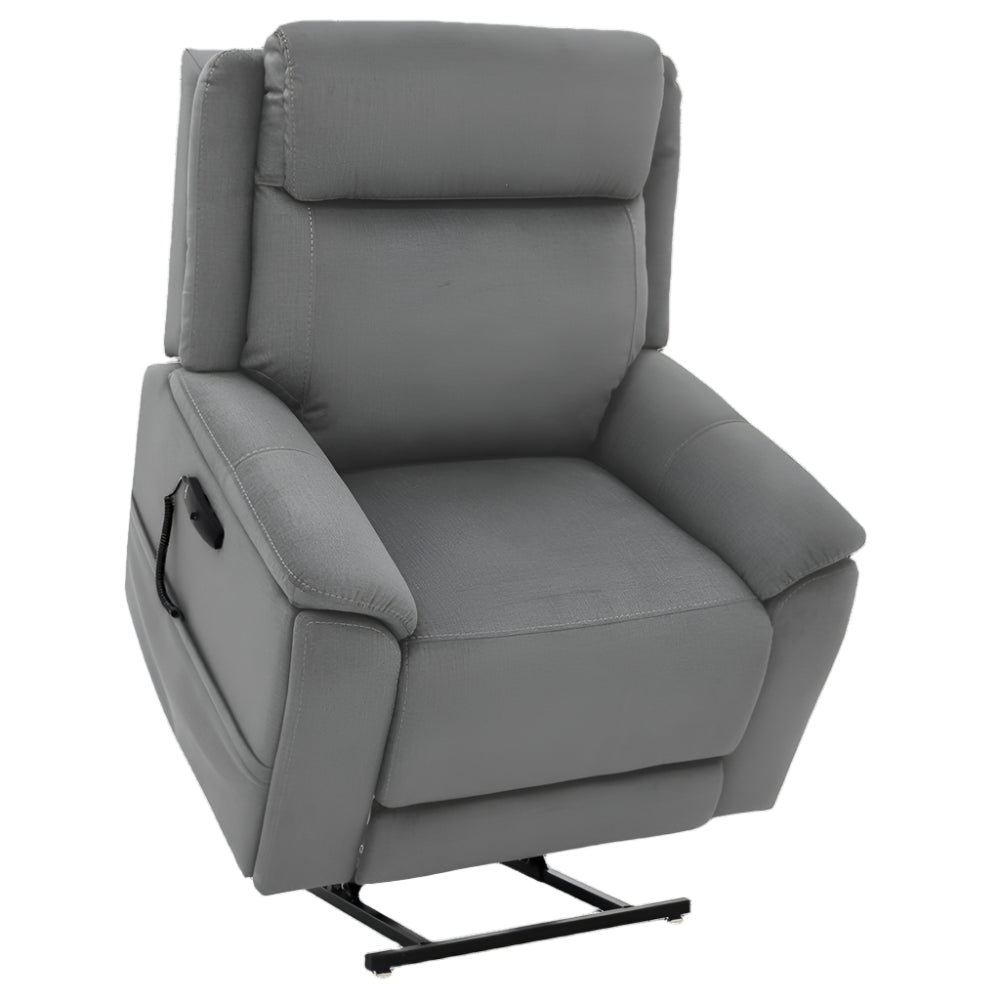 Gravel Color Pride Sitting Pretty Lift Chair Evolution LC-435 - Lifted Position - Angled View