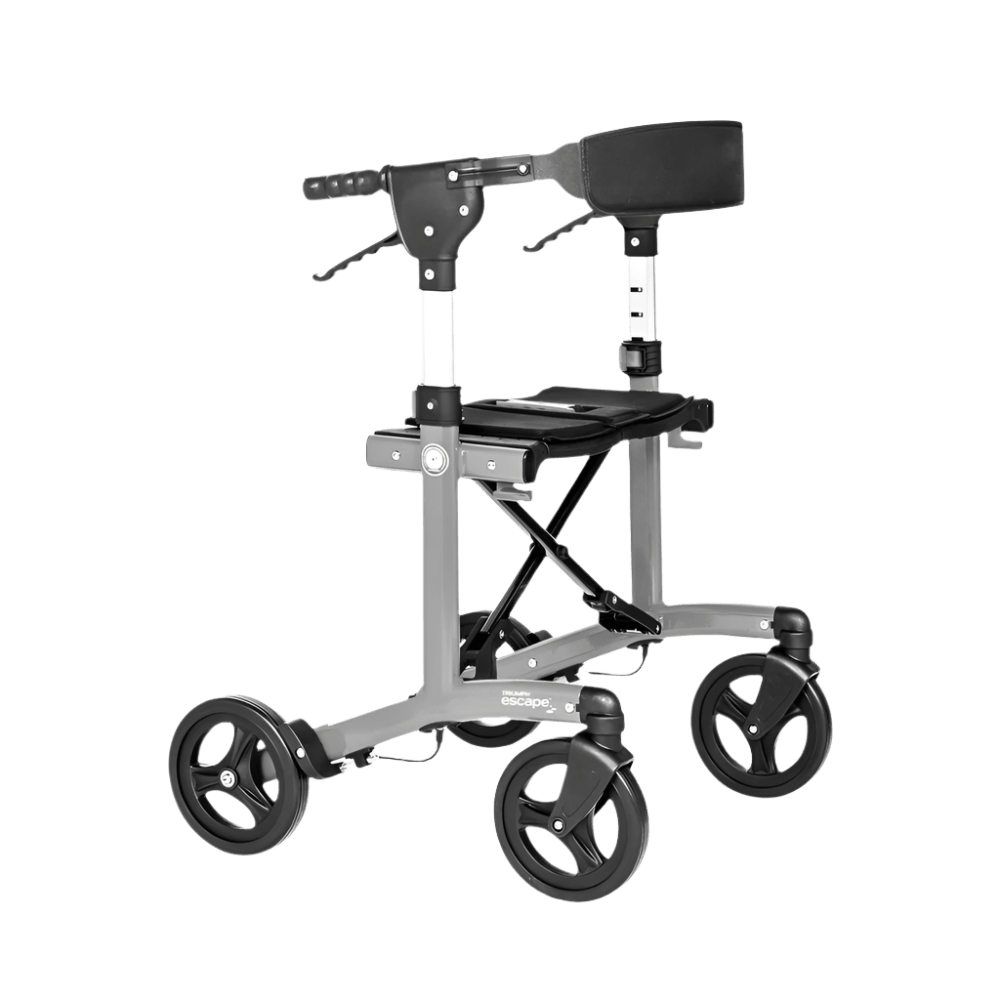 Triumph Mobility Petite Foldable Rollator - Angled View
