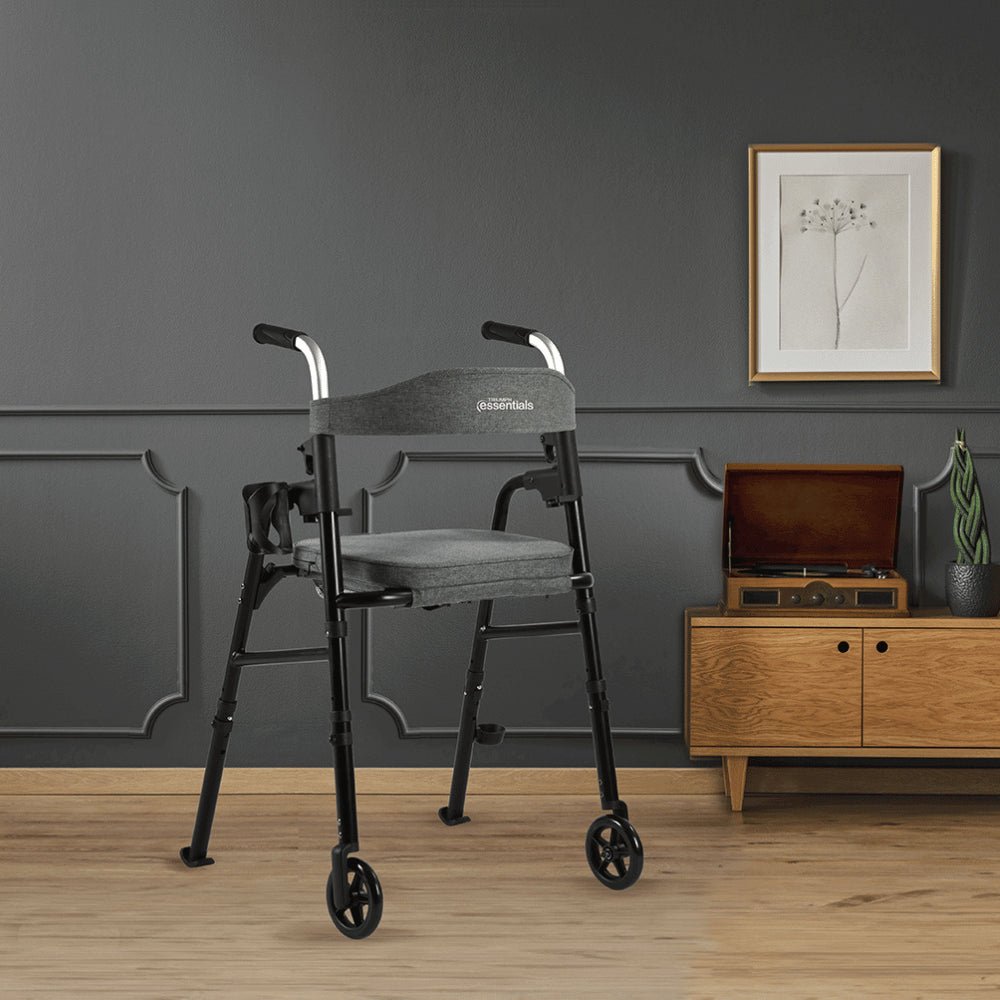 Triumph Mobility Travel Rollator With Backrest