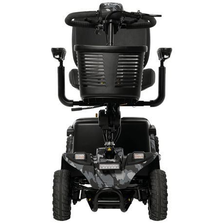 Black Camo Color Pride Baja® Bandit All Terrain Mobility Scooter - Front View
