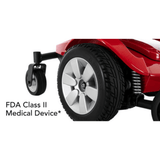 Pride Jazzy Select® Mid-Wheel Drive Power Chair - Close up View of the Drive Wheel 