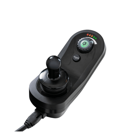 Jazzy® EVO 614 Active-Trac Suspension Powerchair - Closeup view of the Joystick