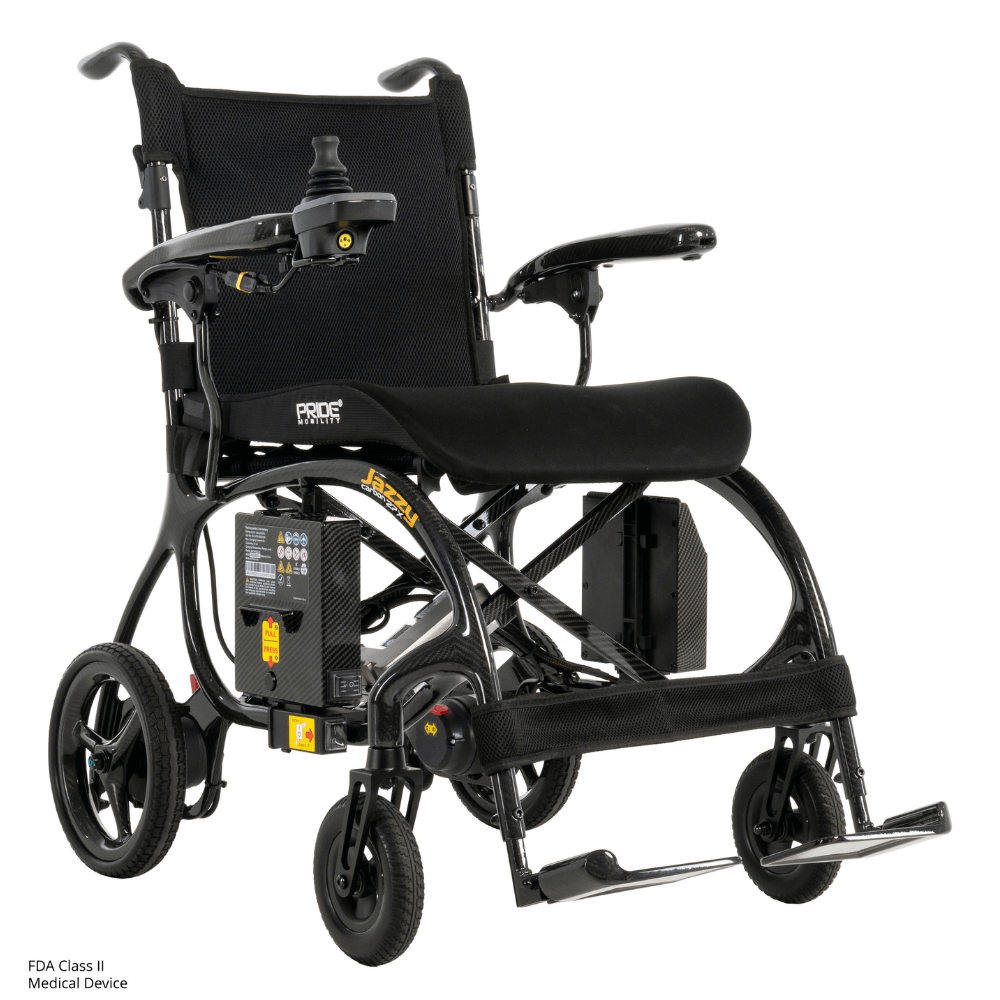 Pride Jazzy® Carbon 27X Ultra Lightweight Folding Electric Wheelchair
