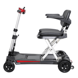 Enhance Mobility MobiFree Folding Mobility Scooter in Red Color - Side View