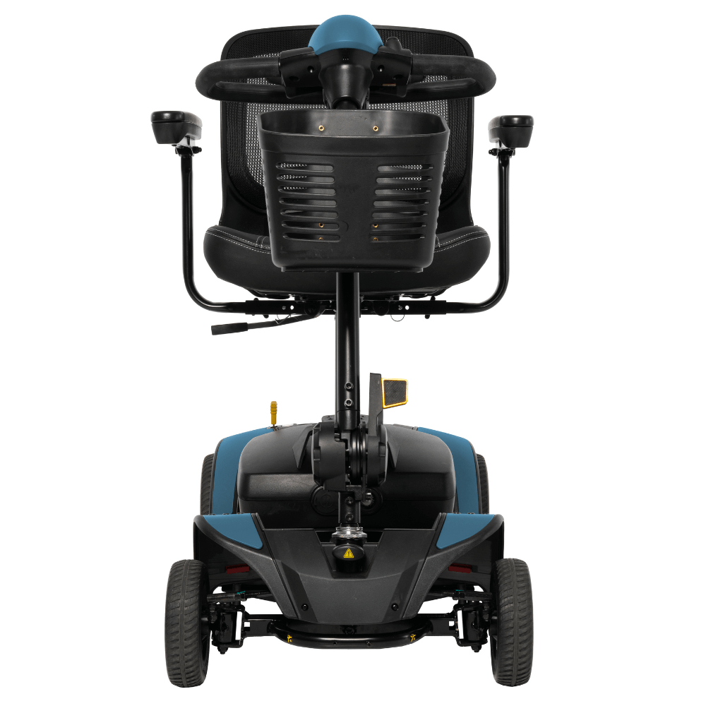 Robins Blue Egg Accent Pride Go Go Elite Traveller®2 Platinum 4-wheel - Rear View