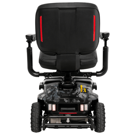 Black Camo Color Pride Baja® Bandit All Terrain Mobility Scooter - Rear View