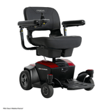 Ruby Red Color Pride Go Chair® Portable Disassembling Power Wheelchair - Angled View