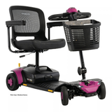 Pride Go Go Elite Traveller® Gen 3 4-Wheel Mobility Scooter in Sugar Plum - Angled View