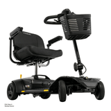 Pride Go Go® Ultra X Gen 3 4-Wheel Mobility Scooter In black Color -  Angled View