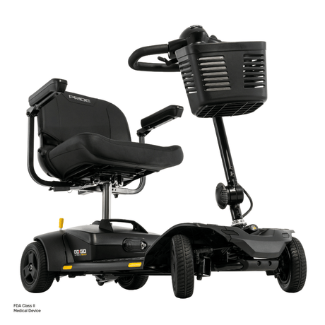 Pride Go Go® Ultra X Gen 3 4-Wheel Mobility Scooter In black Color -  Angled View