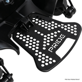 Pride Go Chair® MED Portable Power Wheelchair Closeup View of the Footrest