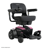 Rose Quartz Color Pride Go Chair® Portable Disassembling Power Wheelchair - Angled View