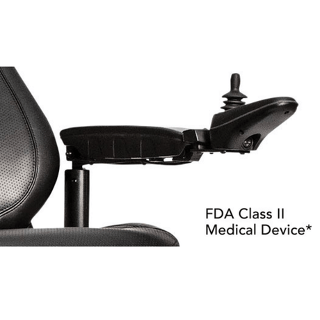 Pride Jazzy® Air 2 Elevating Power Wheelchair - Closeup view of the Joystick