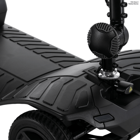 Pride Go Go® Ultra X Gen 3 4-Wheel Mobility Scooter In black Color -  Deck View