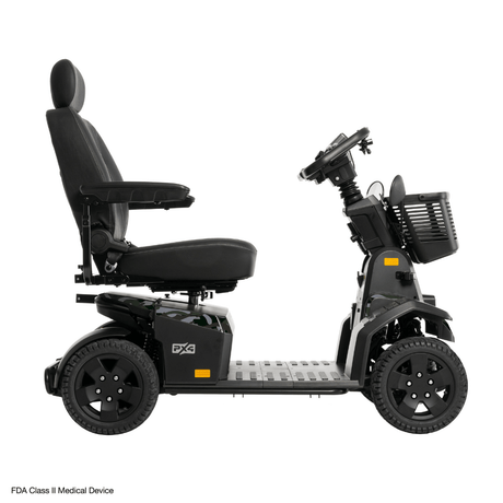 Jungle Camo Color Pride PX4 All Terrain Mobility Scooter - Side View