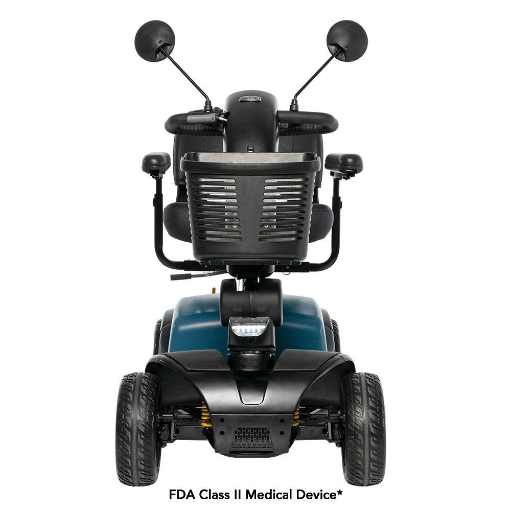 Ice Berg Blue Color Pride Victory® Platinum 4 Wheel Mobility - Front View