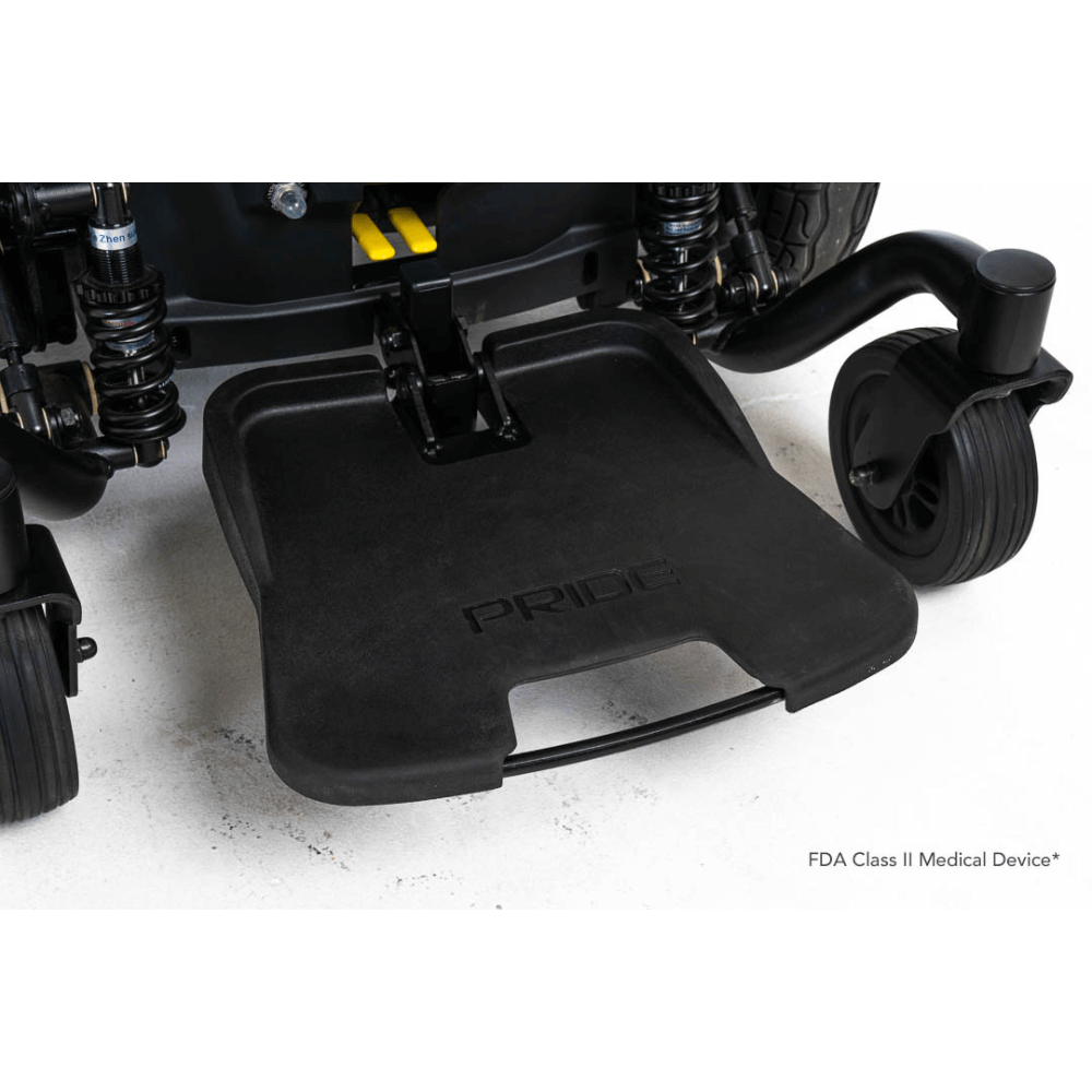 Pride Jazzy® EVO 614HD Heavy Duty Powerchair - Closeup view of the Footrest