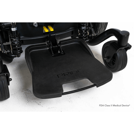 Pride Jazzy® EVO 614HD Heavy Duty Powerchair - Closeup view of the Footrest