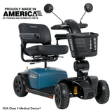 Ice Berg Blue Color Pride Victory® Platinum 4 Wheel Mobility - Angled View