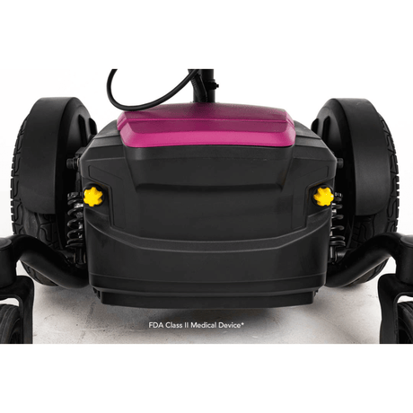 Pride Jazzy® EVO 614HD Heavy Duty Powerchair - Closeup view of the Battery Compartment