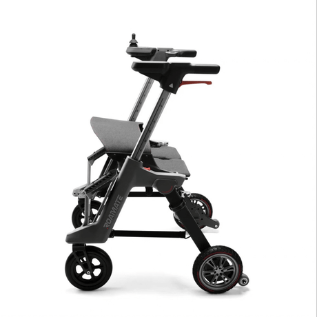 Enhance Mobility Roamate 3-in-1 Power Rollator in Black color - Side View