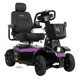 Dark Violet Color Pride PX4 All Terrain Mobility Scooter - Angled View