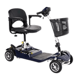  EV Rider Black Nomad 4-Wheel Mobility Scooter - Angled View
