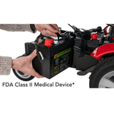 Pride Jazzy Select® Mid-Wheel Drive Power Chair - Close up View of the Battery