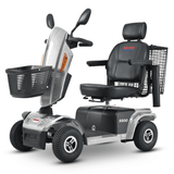 Grey Metro Mobility S500 4-Wheel Mobility Scooter - Angled View