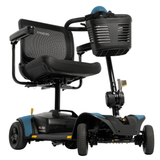 Robins Blue Egg Accent Pride Go Go Elite Traveller®2 Platinum 4-wheel - Left Angled View
