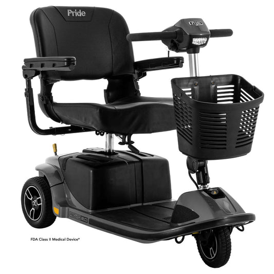 Gray Street Color Pride Revo® 2.0 Portable 3-Wheel Scooter - Angled View