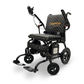 Black Textile ComfyGO Phoenix Carbon Fiber Lightweight Electric Wheelchair - Angled View