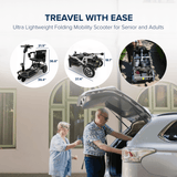 ZiiLIF R3b Ultra Lightweight Folding Mobility Scooter – Airline Approved Travel Scooter