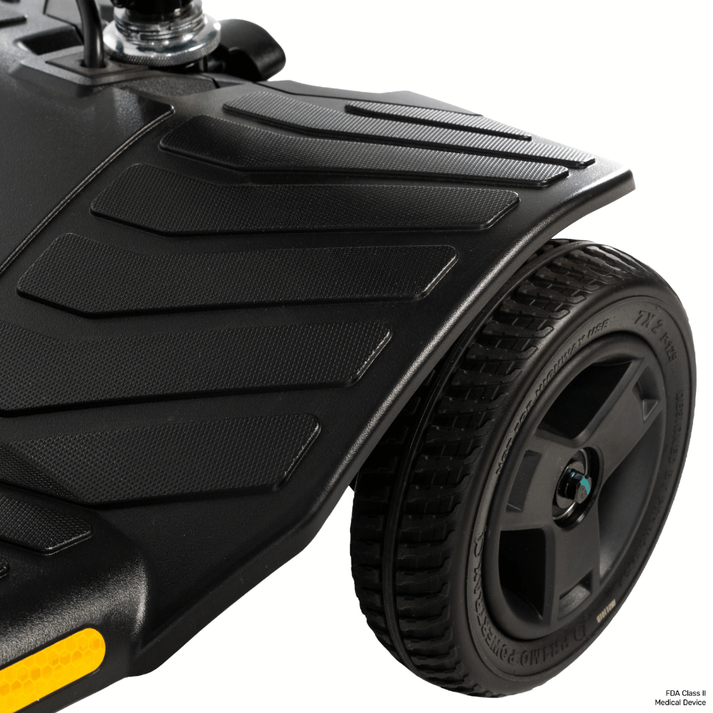 Pride Go Go® Ultra X Gen 3 4-Wheel Mobility Scooter In black Color -  Back Deck View