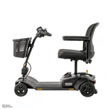 Pride Go Go Elite Traveller® Gen 3 Platinum Mobility Scooter in Black Color -  Side View