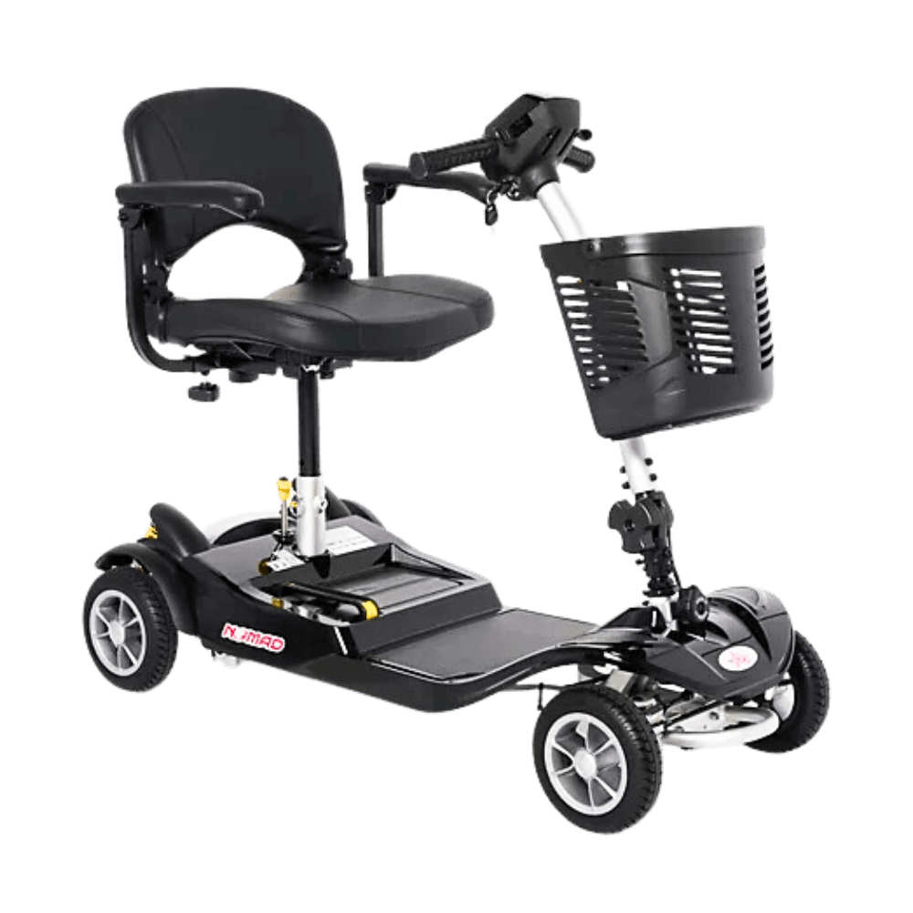  EV Rider Blue Nomad 4-Wheel Mobility Scooter - Angled View