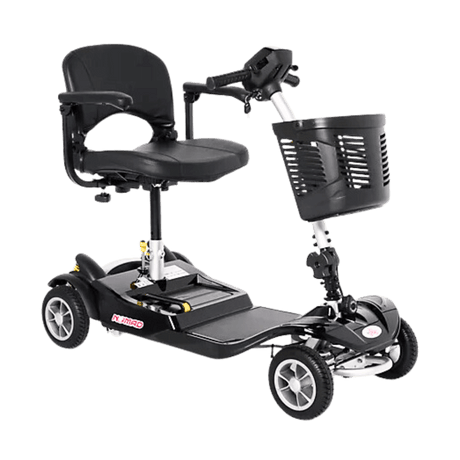  EV Rider Blue Nomad 4-Wheel Mobility Scooter - Angled View