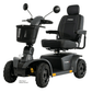 Matte Gray Pride Pursuit 2 Outdoor Mobility Scooter - Angled View