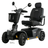 Matte Gray Pride Pursuit 2 Outdoor Mobility Scooter - Angled View