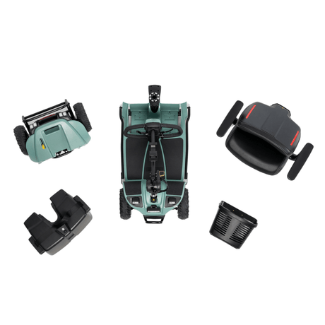 Sage Color Pride Baja® Bandit All Terrain Mobility Scooter Disassembled Parts
