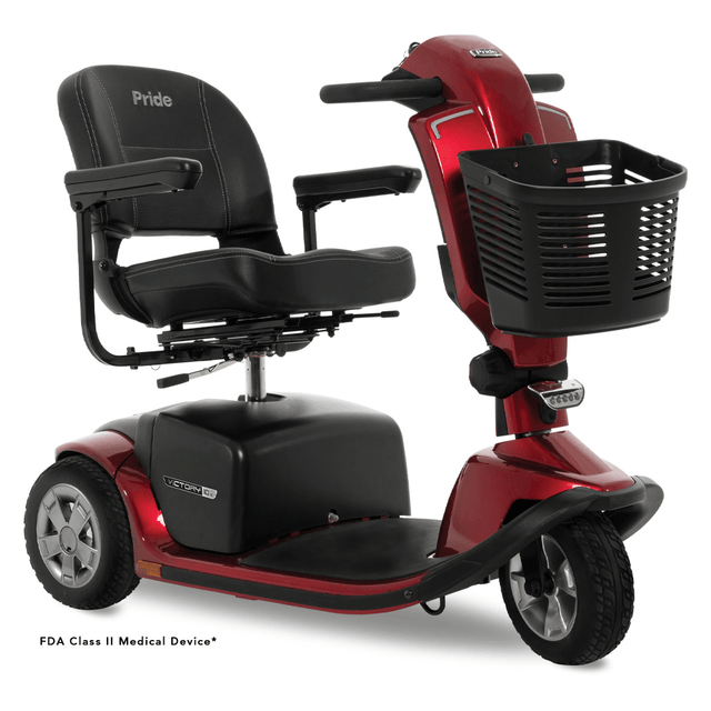Pride Victory® 10.2 3-Wheel Mobility Scooter - Angled View
