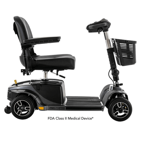 Gray Street Color Pride Revo® 2.0 Portable 4-Wheel Scooter - Side View