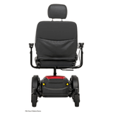 Cardinal Red Color Pride Jazzy® EVO 614 Active-Trac Suspension Powerchair - Rear View