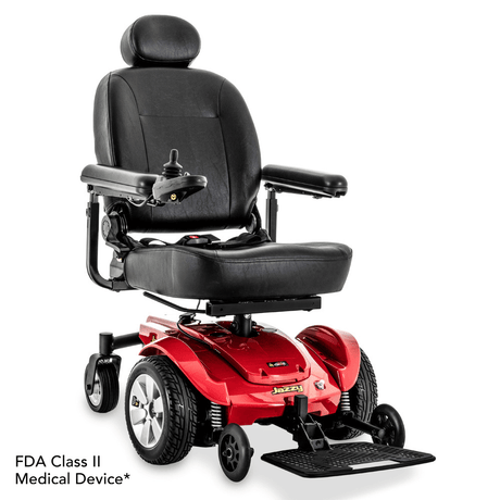 Pride Jazzy Select® Mid-Wheel Drive Power Chair - Angled View