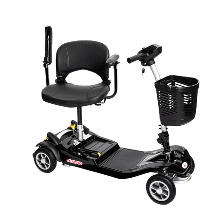  EV Rider Black Nomad 4-Wheel Mobility Scooter - Swiveled Seat
