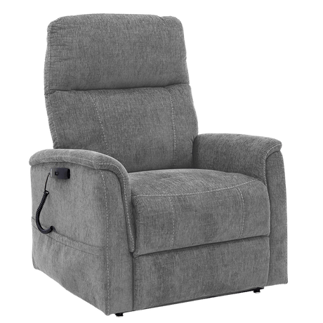 Shale Color Pride Sitting Pretty Lift Chair Genesis LC-150 -  Seated Position - Angled VIew