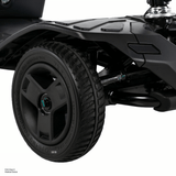Pride Go Go® Ultra X Gen 3 4-Wheel Mobility Scooter In black Color -  Rear Wheel Closeup View